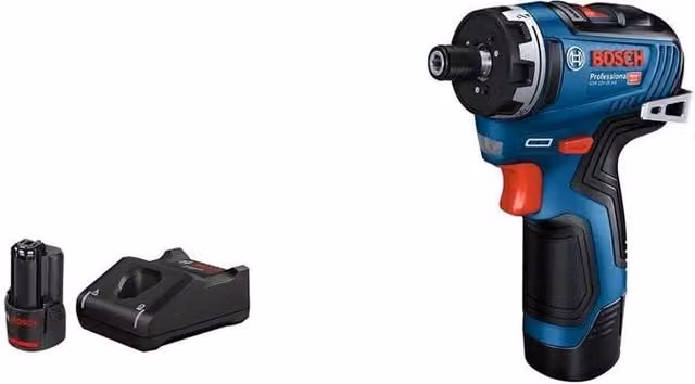 Bosch Professional Cacciavite elettrico GSR 12V-35 HX con motore senza spazzole, 35 Nm, 1750 giri/min, batteria ricaricabile da 12V 3 Ah, Nero Blu Rosso