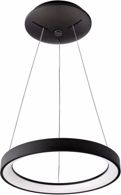 Lampadario a sospensione LED MEROPE 400 Deko-Light, design moderno circolare, dimmerabile CCT, colore nero – 1