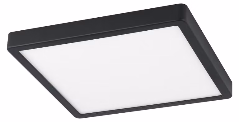 Eglo Connect LED a plafone Fueva-Z nero 28,5 x 28,5 cm Smart Home