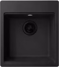 Lavello 1 vasca (45x51cm) TIME 102 Black edition Opaco LG210240BKM