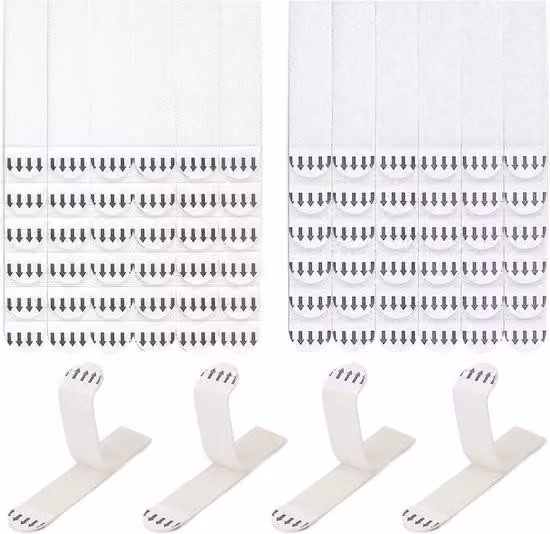 36 paia di ganci adesivi per quadri – ganci rimovibili – bianchi – ideali per appendere poster o quadri senza cornice – ganci adesivi da parete – chiodi adesivi 19 x 92 mm