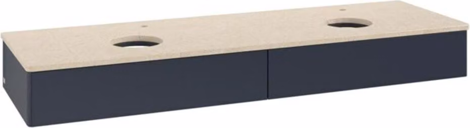 V&B Mobiletto senza struttura frontale, con illuminazione Antao 160x50cm, HL, WBP botti., md bl. m Lac