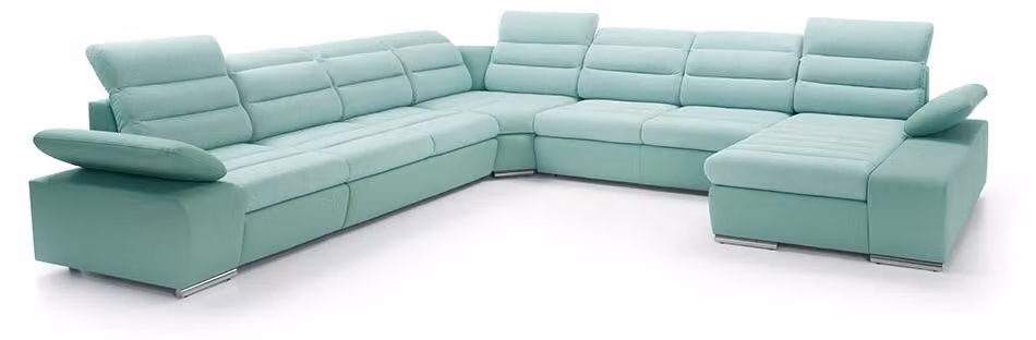 Ecksofa U-Form Eckcouch Schlaffunktion Wohnlandschaft Sofa Couch Sofas Couchen