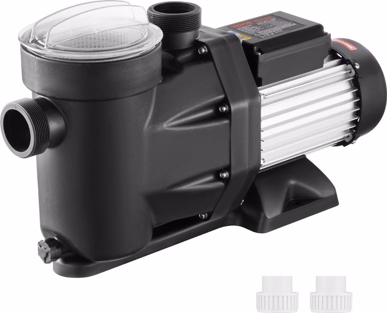 Pompa per piscina 2PS 1800W pompa filtro pompa per piscina portata massima 33000L/h pompa per piscina fuori terra, 220 V-240 V, 1450/2860 rpm, pompa per piscine fuori terra, spa, sorgenti termali, sistemi di irrigazione