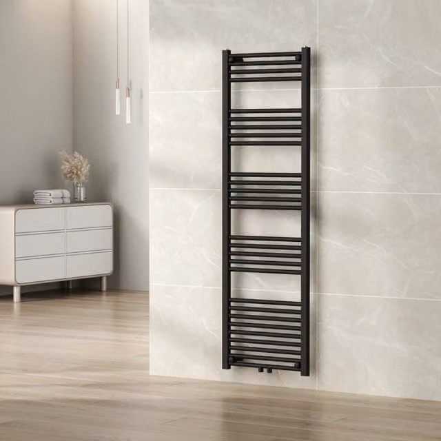 Scaldasalviette da parete Voss neu.haus Nero L: 160 cm, P: 50 cm, H: 3 cm