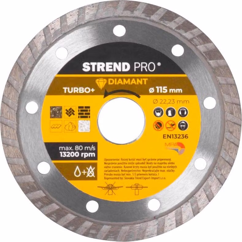 Disco Strend Pro 521C, 115 mm, diamantato, Turbo +