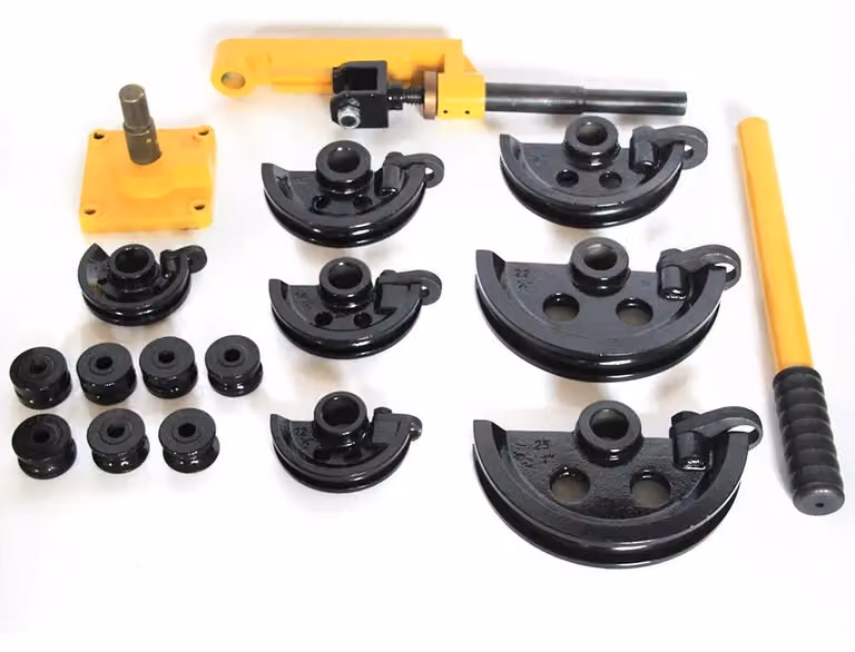 Piegatore di tubi, design ergonomico, diverse forme di piegatura, colore nero