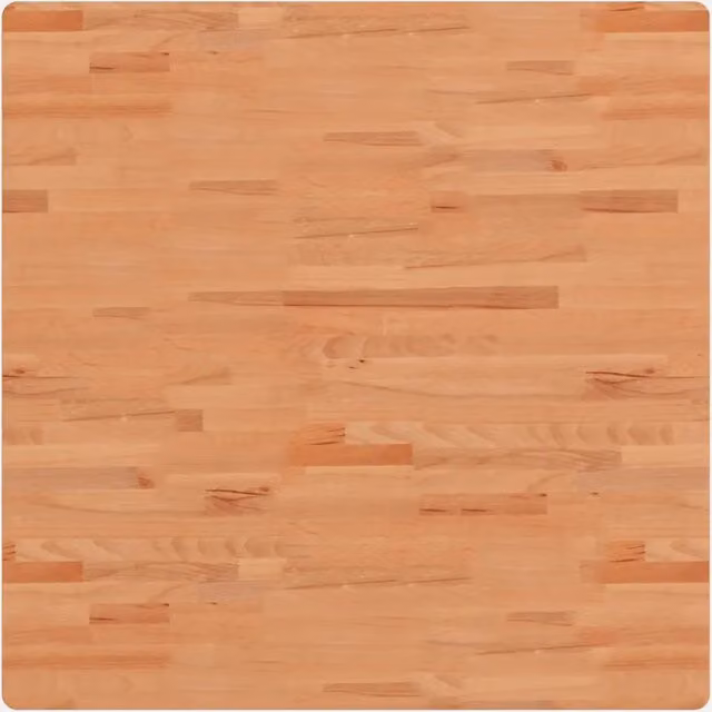 Piano per Tavolo | Superficie Tavolo | Piano Scrivania 90x90x4 cm Quadrato Legno Massello di Faggio
