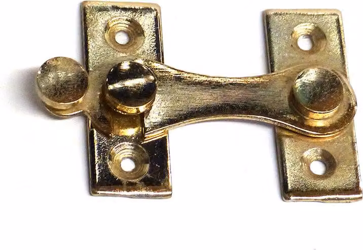 Gancio a leva per mancini in ottone, 4 cm