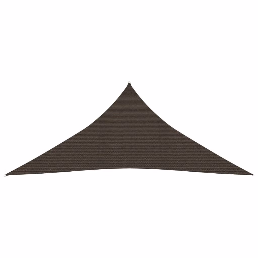 The Living Store Tenda da sole 160 g/m² marrone 4x4x4x4 m HDPE