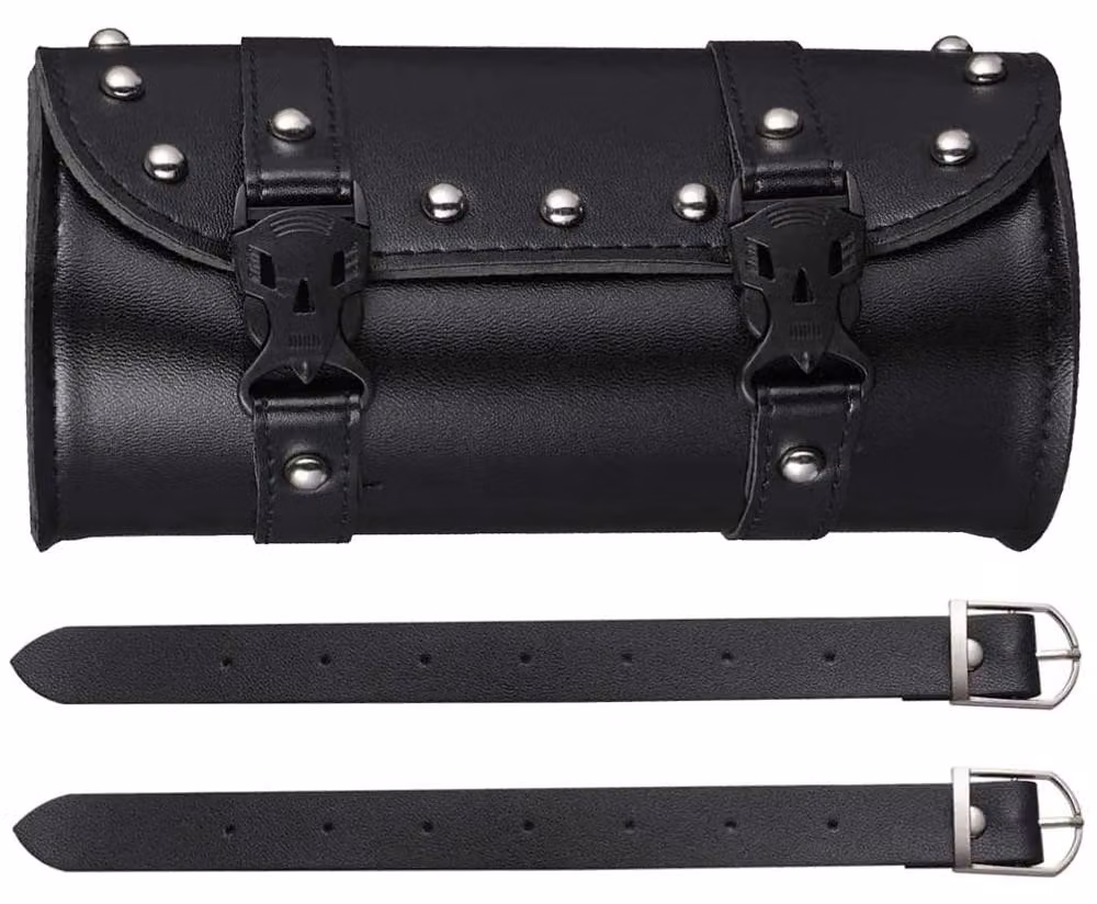 Borsa portattrezzi rotonda impermeabile, con cinghie di montaggio