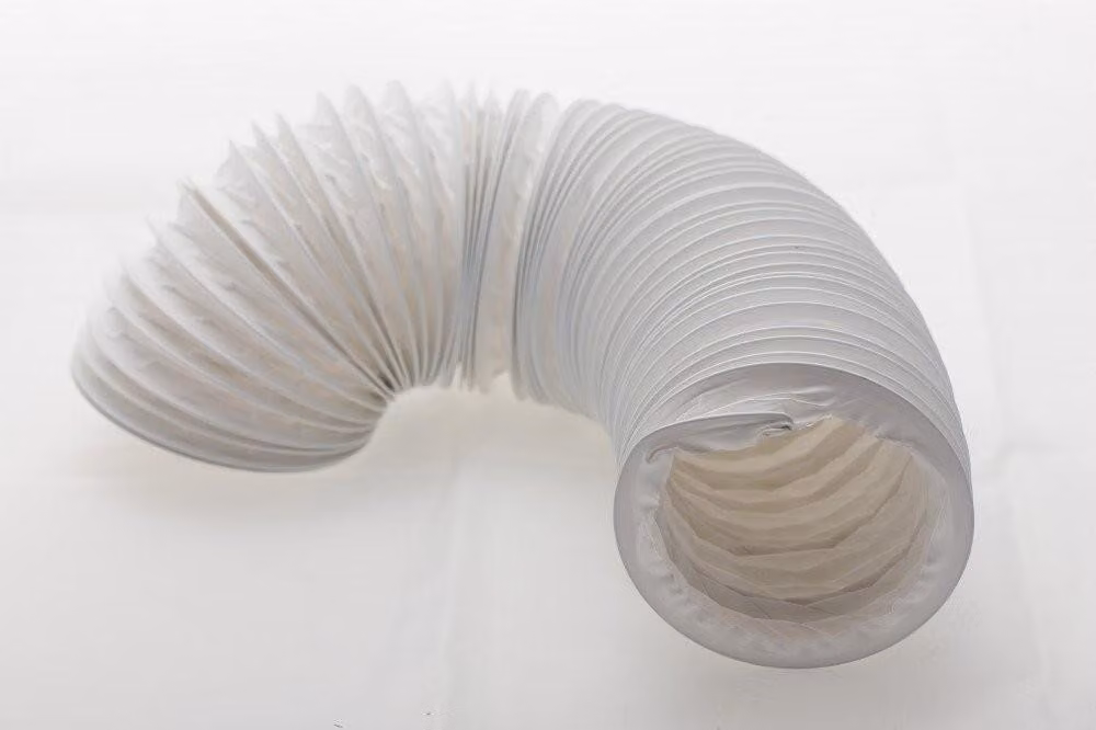 Tubo di scarico flessibile in PVC, diametro 100/102 mm, lunghezza 6 metri, per condizionatori e cappe aspiranti