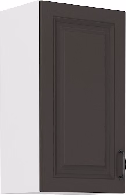 Armadietto superiore da cucina SOPHIA - larghezza 40 cm, grigio scuro / bianco