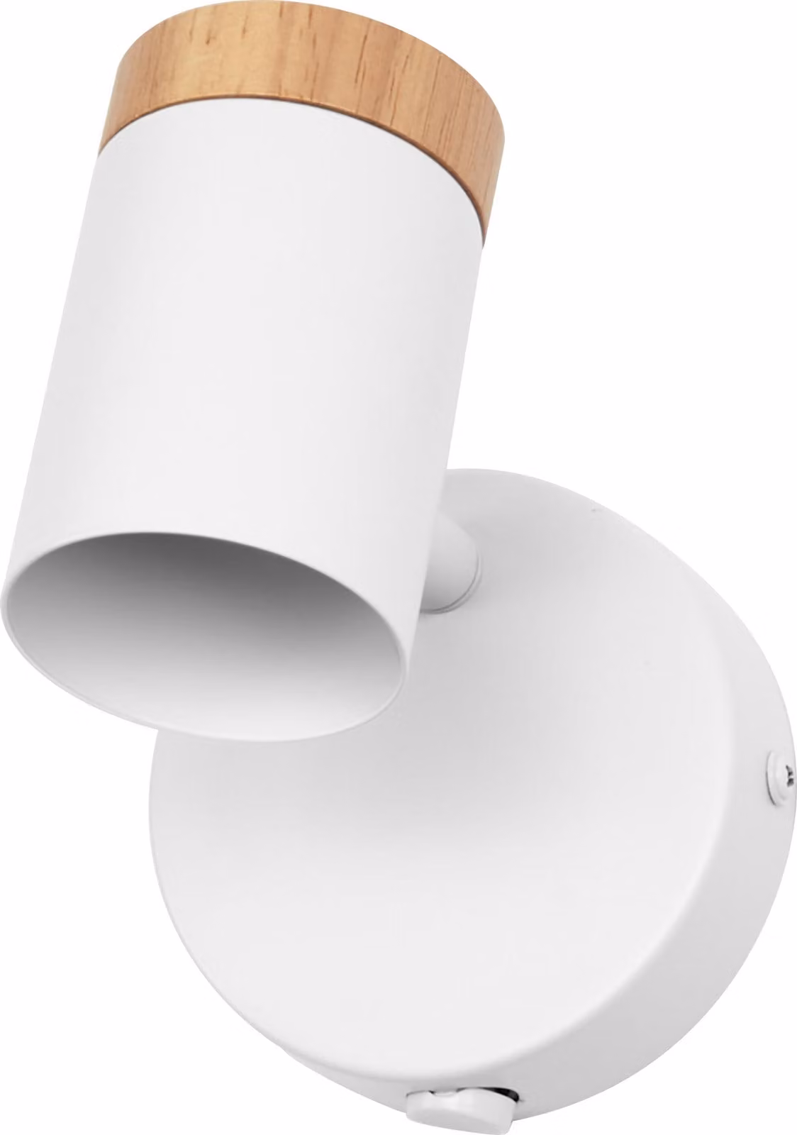 OSRAM LED Spot Stamp Lampada da soffitto 1xGU10 Legno bianco, faretto singolo 230V, orientabile per illuminazione d'accento soggiorno