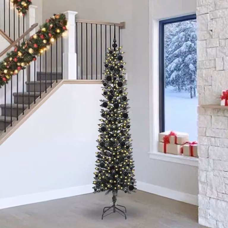 Maison Exclusive - Albero di Natale artificiale con 300 LED e supporto, verde, 240 cm