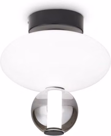 Plafoniera Moderna Lumiere IDEAL LUX in Metallo Nero con LED 18W 3000K IP20