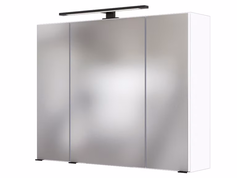 Armadio a specchio Armadio a muro Armadio a specchio Mobili da bagno "Luzern I" Bianco 80 cm