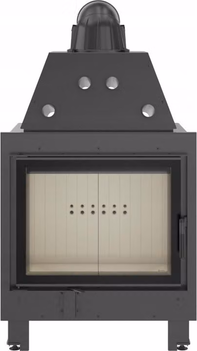 Inserto per caminetto in acciaio KRATKI MBA 17 kW Ø 200 con molla della porta