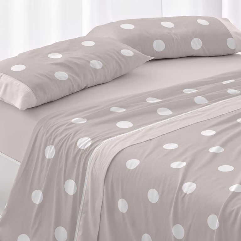 Biancheria da letto in cotone, per letto di 105 cm (disponibili anche altre misure), design 627, colore sabbia (105 x 190/200 cm)