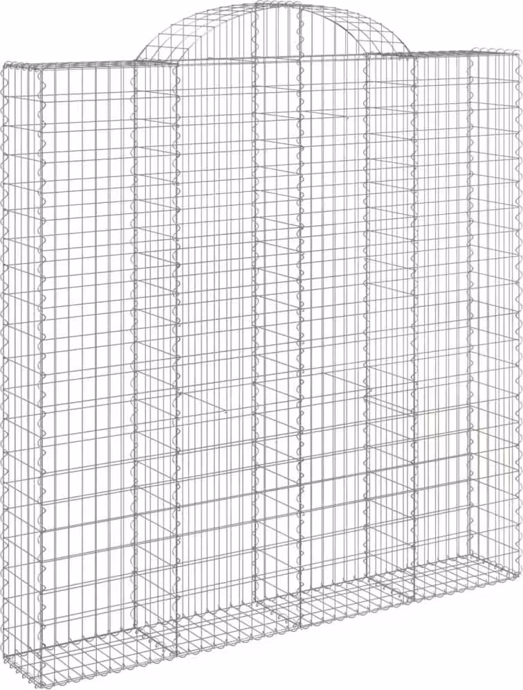Cesto Gabbione ad Arco 200x30x200/220 cm Ferro Zincato