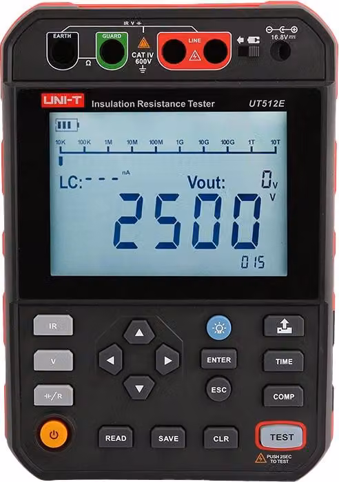 Tester di resistenza d'isolamento UNI-T UT512E