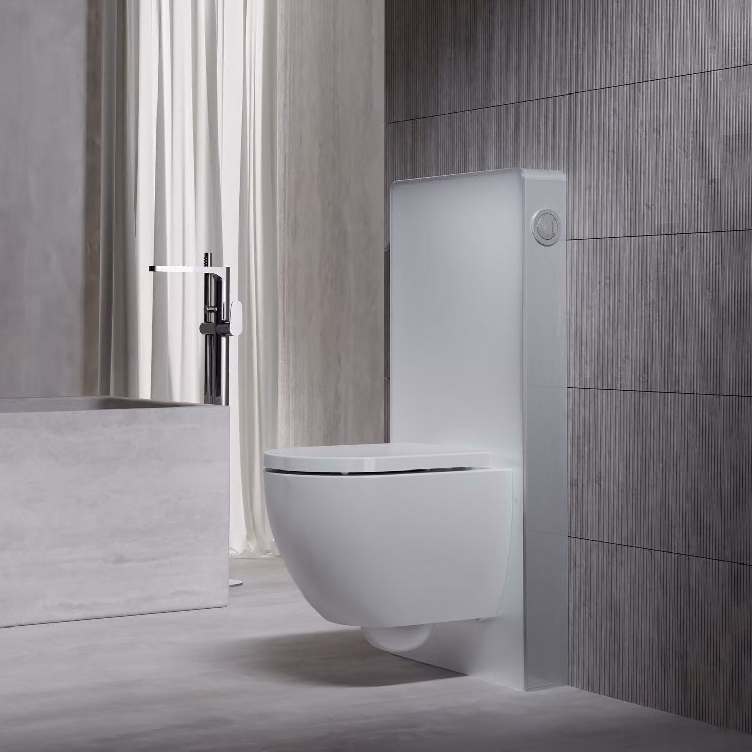 Bâti-support Steinberg Serie 710 pour wc suspendu, réservoir de chasse à double débit, 7101100W, 7101100W