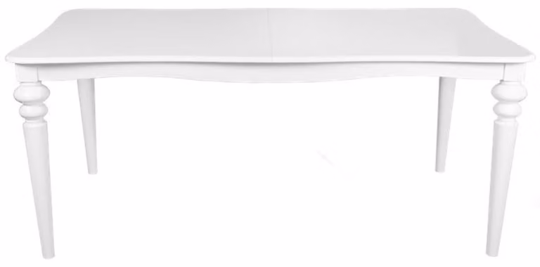 Casa Padrino Tavolo da pranzo barocco bianco allungabile 180 - 230 cm - Tavolo