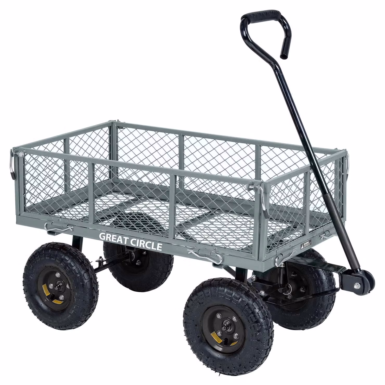 Carrello da giardino con pareti removibili e una capacità di carico di 182 kg