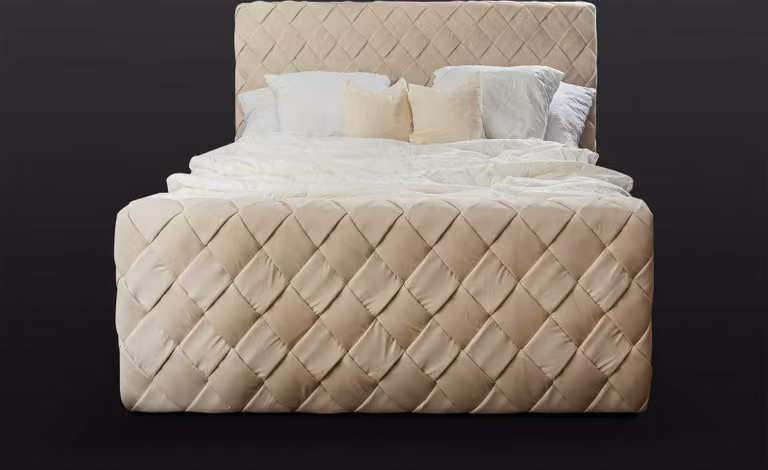 Luxus Betten Modern Bettrahmen 180x200 cm Design Schlafzimmer Möbel Kopfteil