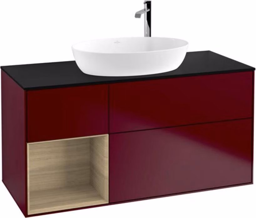V&B vanity unit illuminazione a parete Finion 120cm, piastra di copertura bla m, Reg Oa ven, Peo m