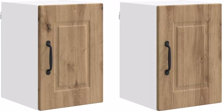 Armadietto a muro PORTO 2 pcs Rovere artigianale