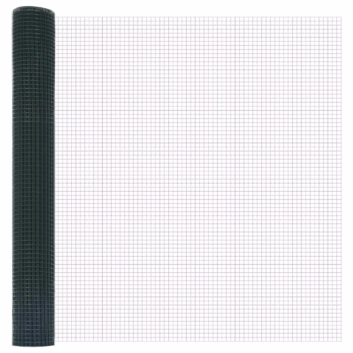 Recinzione in rete saldata vidaXL in acciaio rivestito in PVC, colore verde, L: 2500 cm, H: 120 cm