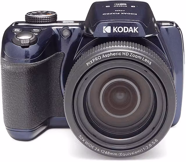 Fotocamera Bridge Kodak PixPro AZ528 Blu Notte con Zoom Ottico 52x e 16,35 Megapixel