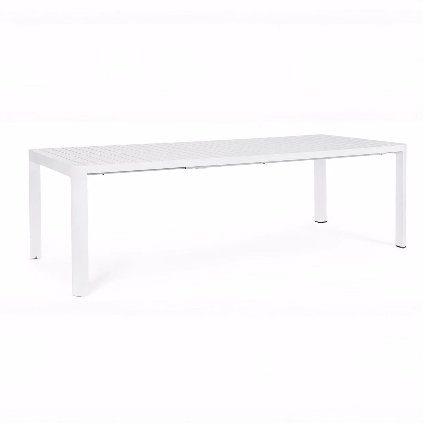 Tavolo allungabile KIPLIN in alluminio bianco 180×100 cm – 240×100 cm