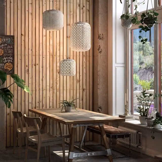 Bover Nans Sospensione multipla LED dimmabile regolabile in bianco e rosso