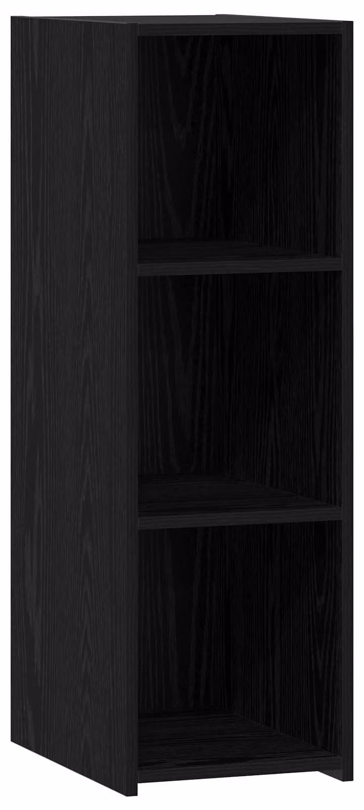 Mobile contenitore in legno impiallacciato di quercia scura, dimensioni 30 x 41 x 93 cm