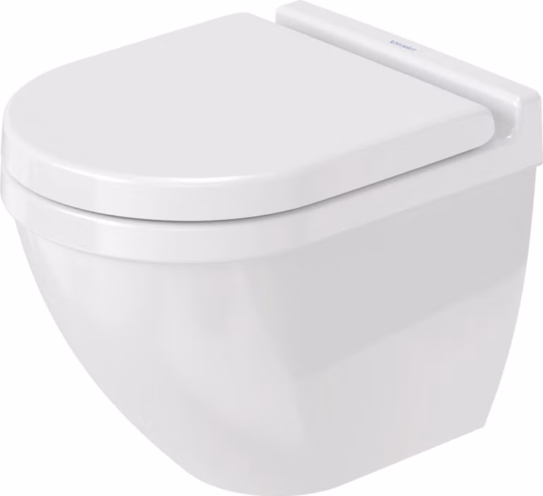 WC suspendu Duravit Starck 3 Compact 48,5 cm, WC à évacuation verticale, 2227090000, 2227090000