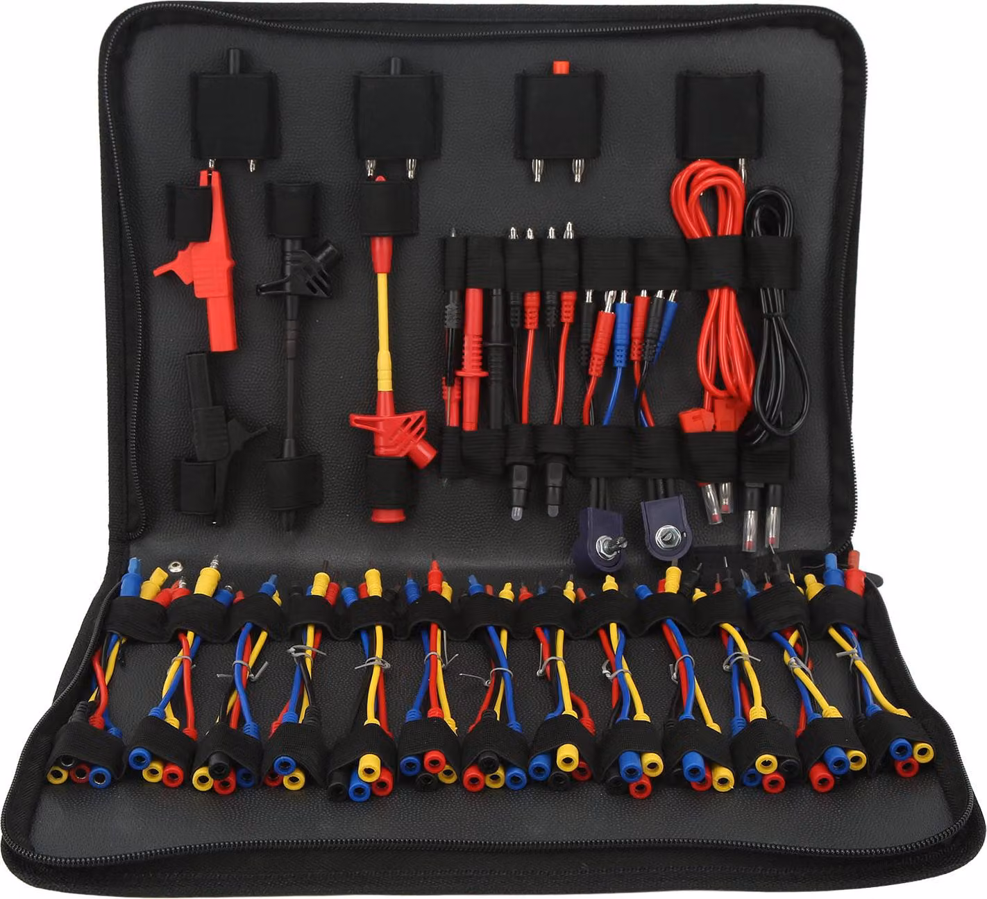 Kit di cavi di prova del circuito automobilistico Multimetro tester elettrico Strumenti diagnostici Cavo connettori cavo adattatore con custodia di trasporto