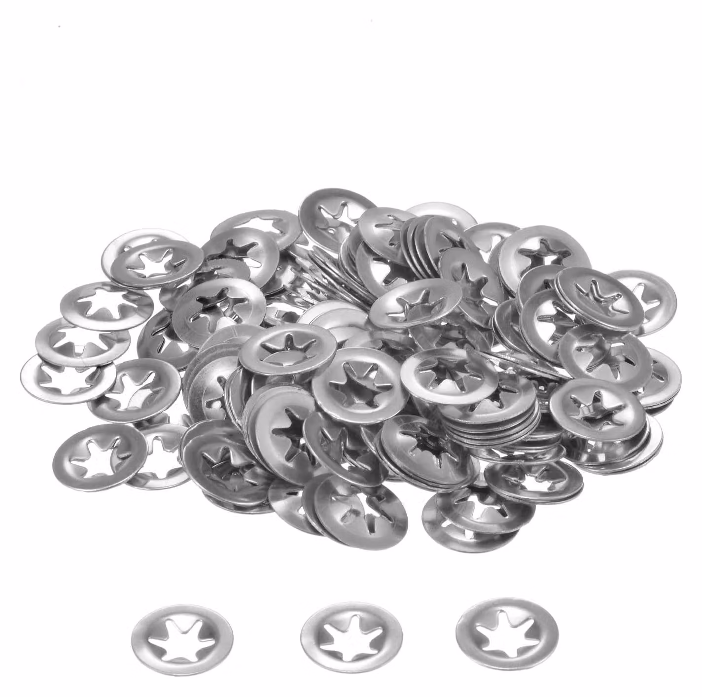 150 dischi dentati, M5 x 14 mm, in acciaio inossidabile 304, per alberi