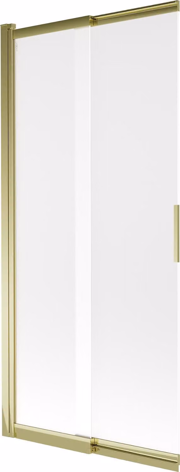 Mexen Fox paravento doccia scorrevole a 2 ante 85 x 150 cm, brina, dorato - 891-085-002-50-30