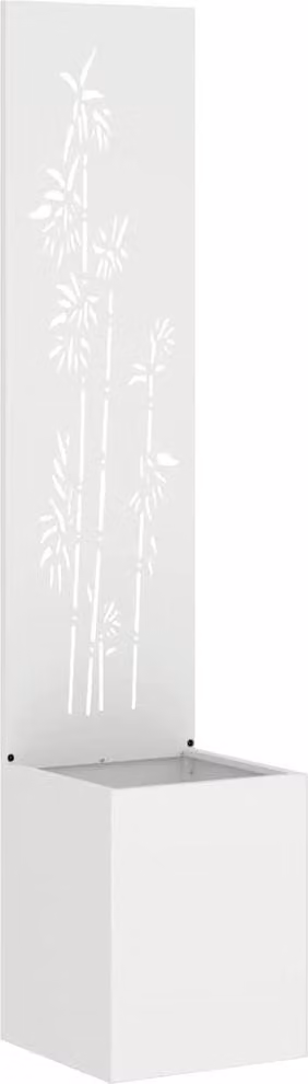 Schermo per privacy in giardino Floreale Bianco 32 x 150 cm