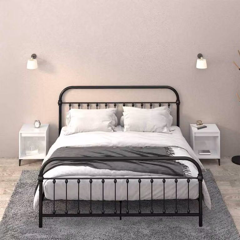 Set di 2 comodini vidaXL in bianco lucido L/P/H: 40 x 35 x 50 cm