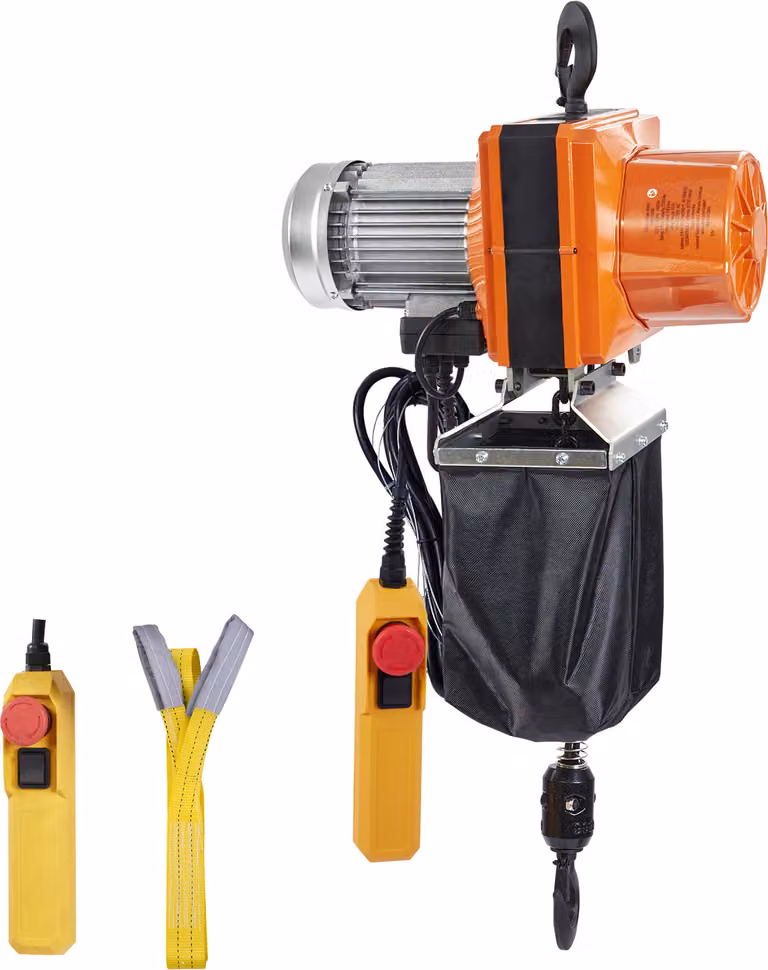 SucceBuy Paranco elettrico a catena da - 2200 lbs di capacità di sollevamento e 10 piedi di sollevamento. Con una velocità di 10,5 piedi/min, 230 V monofase, catena G100 e telecomando a filo da 10 piedi