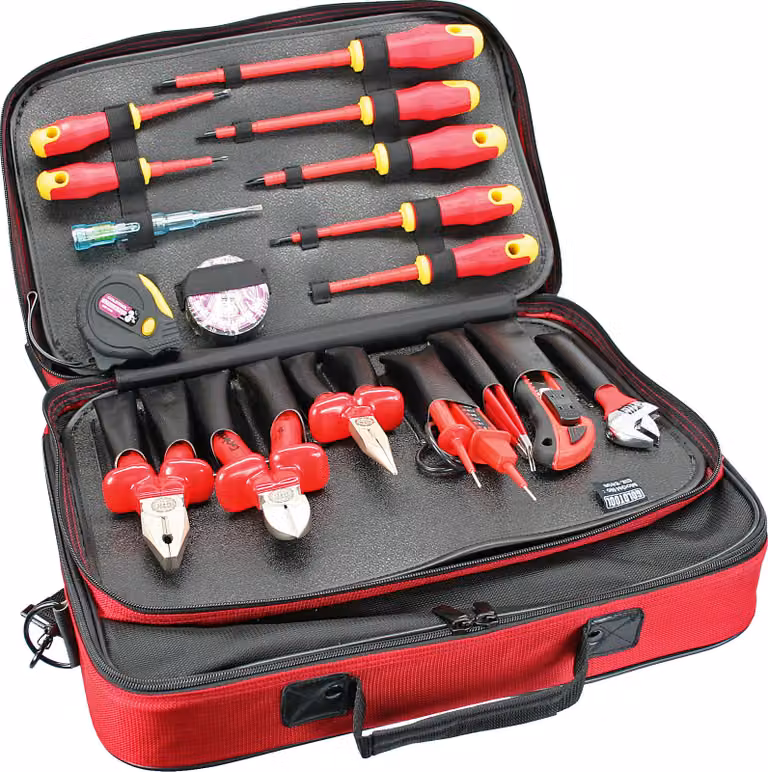 InLine® 43025 Borsa professionale per elettroutensili, 18 pezzi