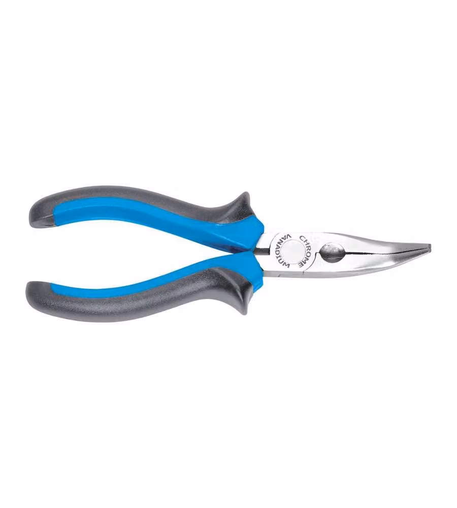Fervi Pinza a Becchi Mezzitondi Piegati 160mm x 9mm - Finitura Cromata
