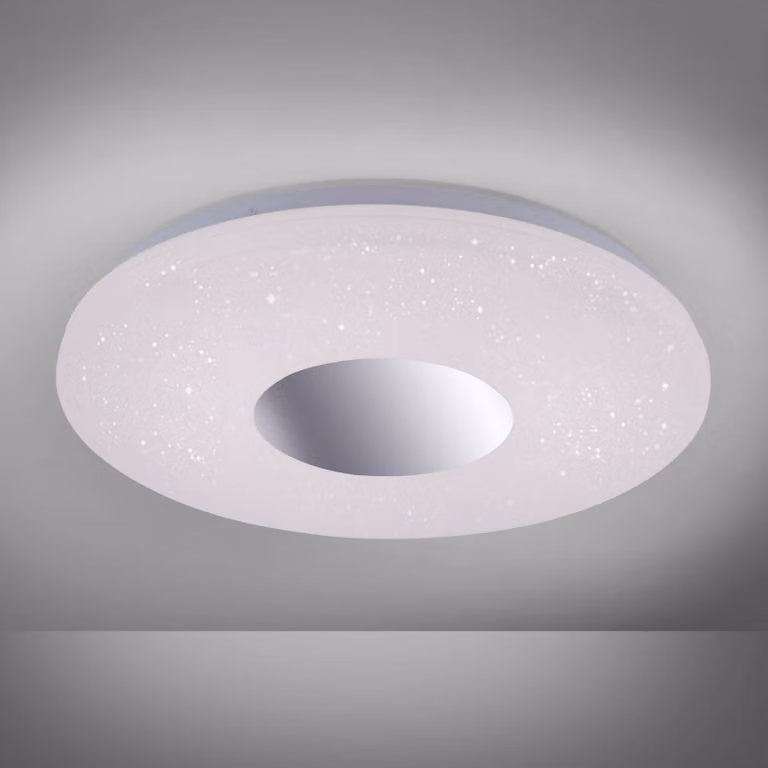 JUST LIGHT. GmbH Plafoniera con sensore di movimento Lavinia, Bianco / Opale, Corridoio, Plastica, Moderno, Plafoniera