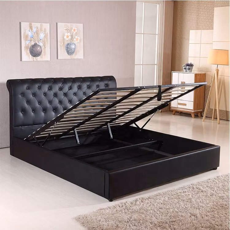 Design Bett Chesterfield Samt Polster Leder Hotel Betten Schlafzimmer