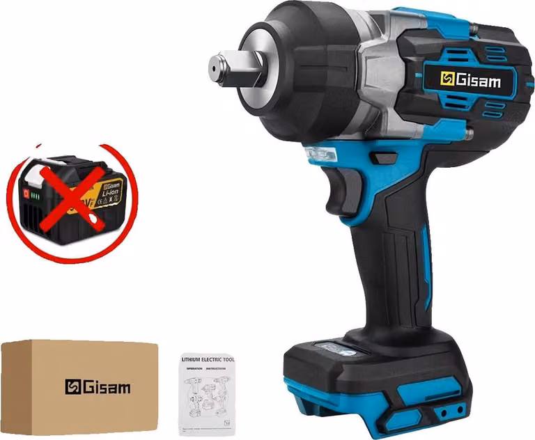 Avvitatore elettrico, coppia 2800 N·m, velocità 0-7600 giri/min, senza batteria Scatola di cartone