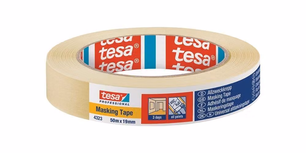 tesa 04323-00040-01 tesa Masking Tape Kreppband beige 19,0 mm x 50,0 m 1 Rolle
