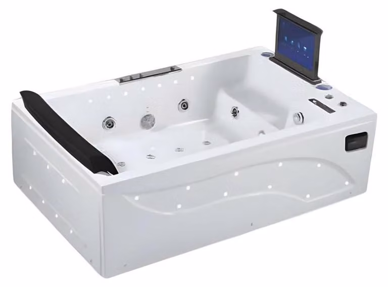 Whirlpool Blubberbad Hydromassagewanne Acrylwanne Whirlwanne 180x121 cm
